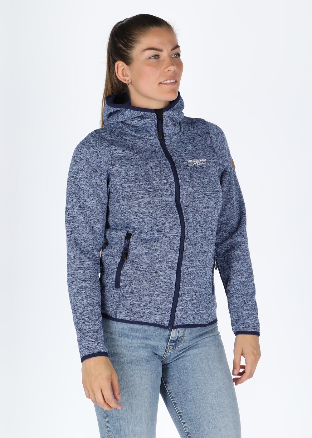 Reykjavik Fleece Hood Jacket 2.0 W, Lt. Blue Melange, 40,  Fleecetröjor Reykjavik Fleece Hood Jacket 2.0 W, Lt. Blue Melange, 40,  Fleecetröjor