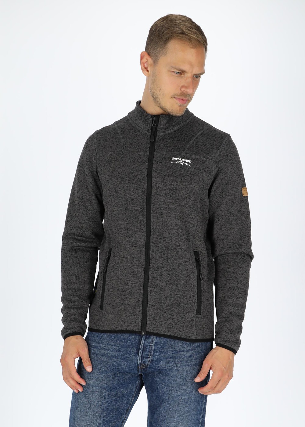 Reykjavik Fleece Jacket 2.0, Charcoal Melange, M,  Fleecetröjor