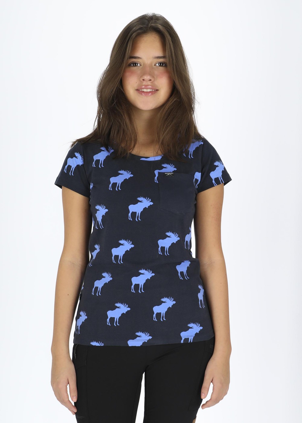 Elk Tee W, Navy/Blue, 48,  T-Shirts