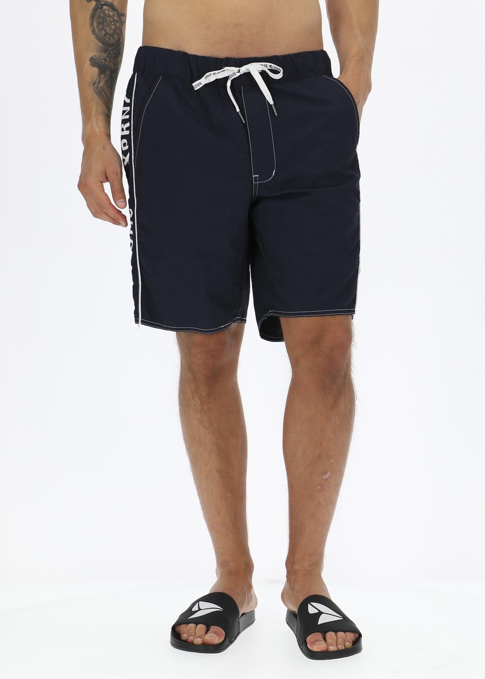 Ocean Beachshorts, Navy, L,  Badbyxor