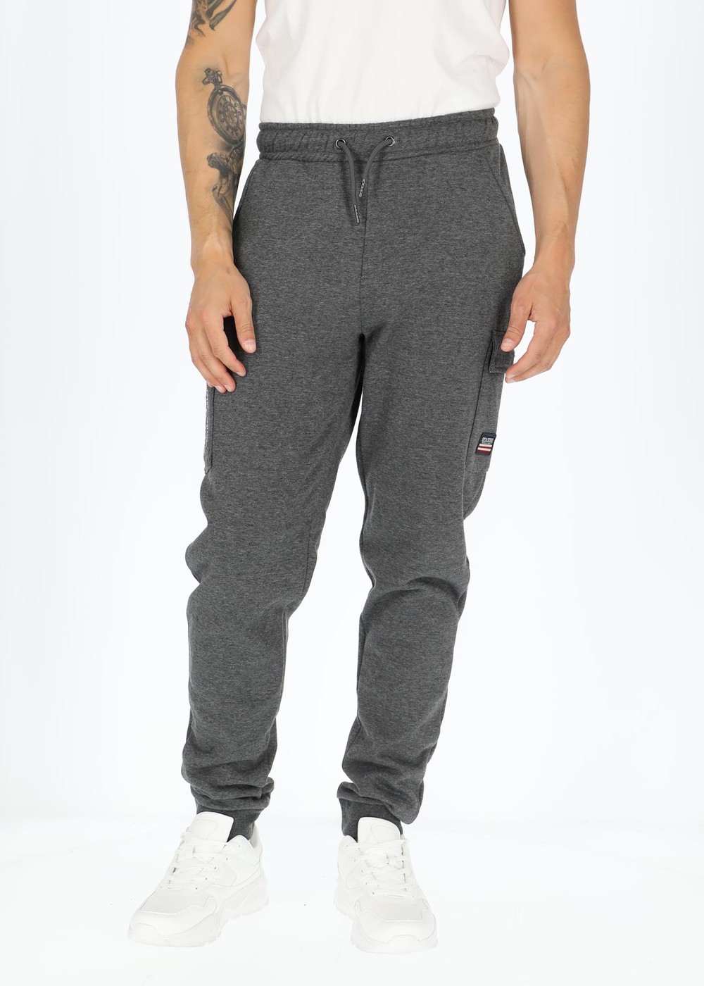 Nautical Pants, Grey Melange, M,  Sweatpants