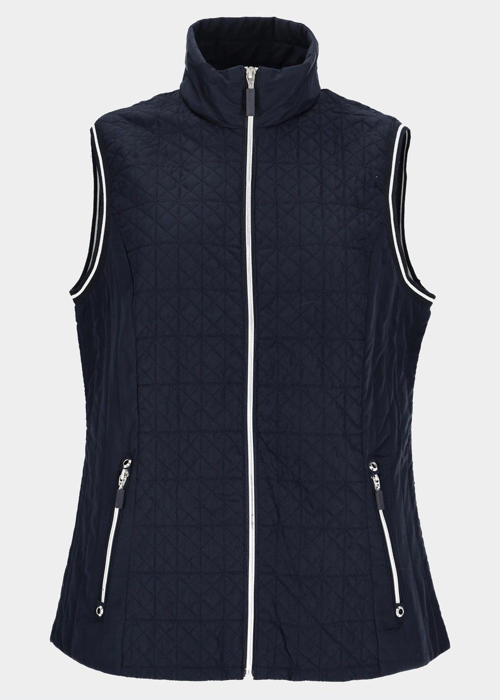 Quilted Vest, Dark Blue, 52,  Västar