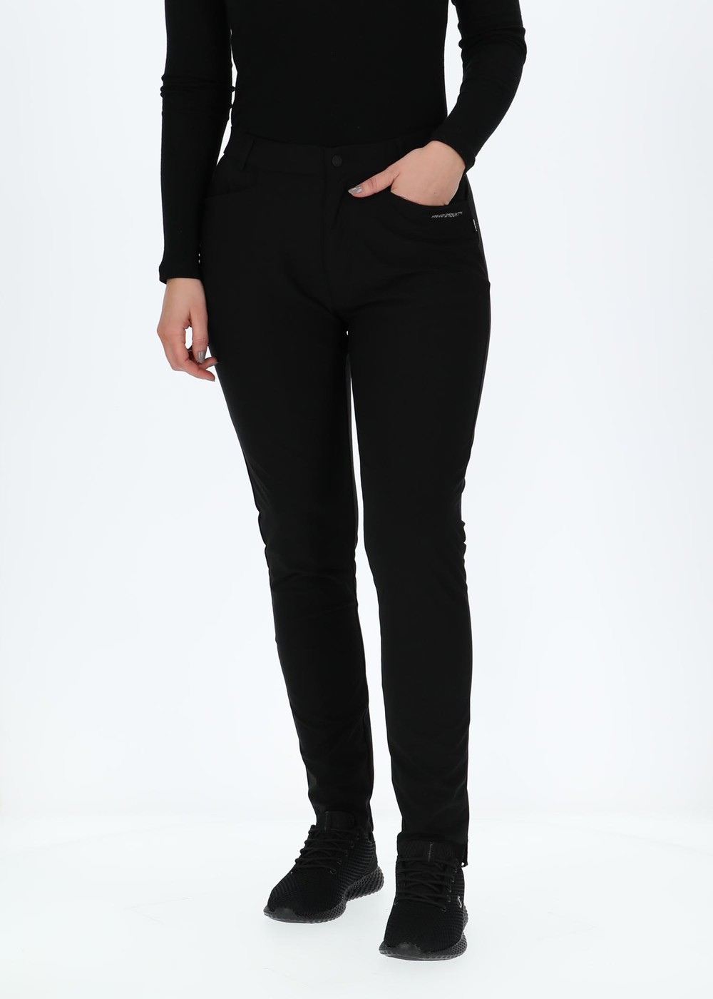 On Course Stretch Pants W, Black, 46,  Regnbyxor