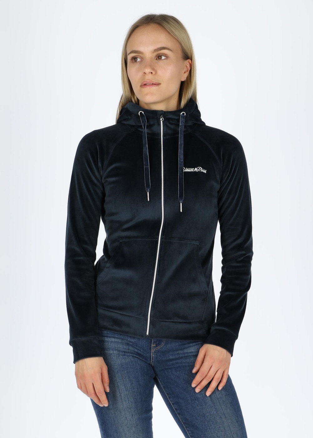 La Velour Jacket W, Dk. Navy, 40,  Tröjor