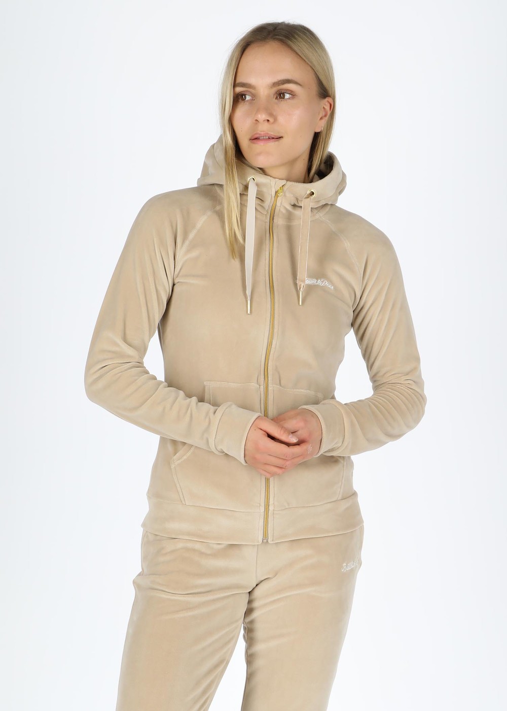 La Velour Jacket W, Savannah Beige, 36,  Tröjor La Velour Jacket W, Savannah Beige, 36,  Tröjor