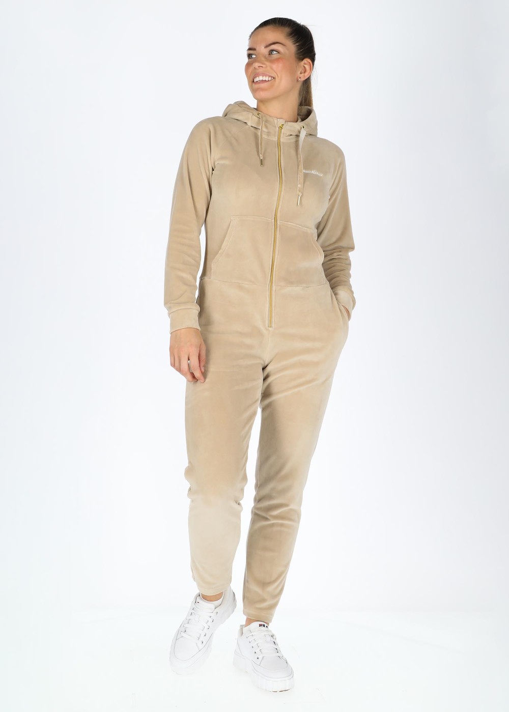 La Velour Jumpsuit W, Savannah Beige, 44,  Dam