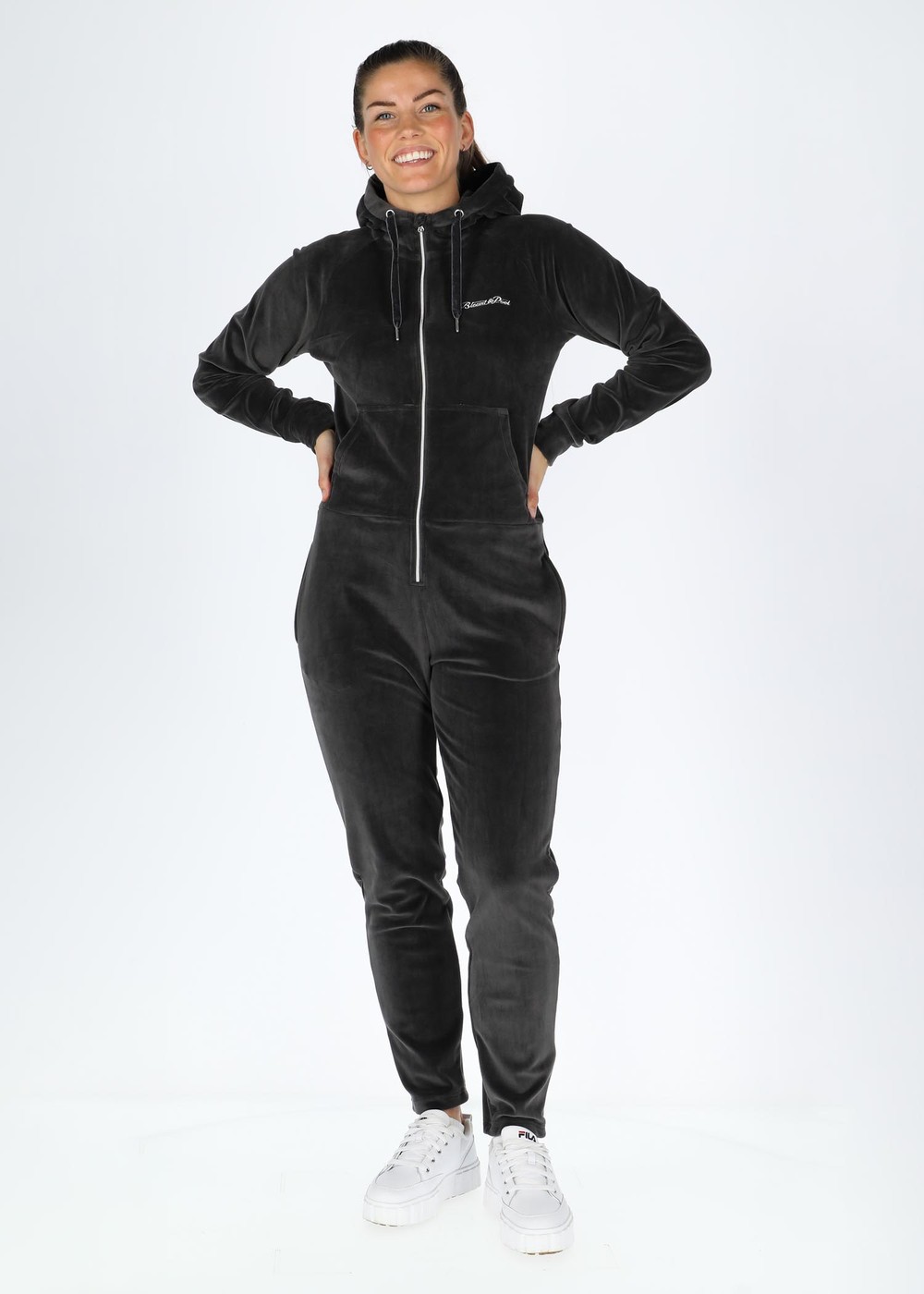 La Velour Jumpsuit W, Charcoal, 44,  Dam | Kläder//Hoodies//Tröjor//Herr | Padelspecialisterna