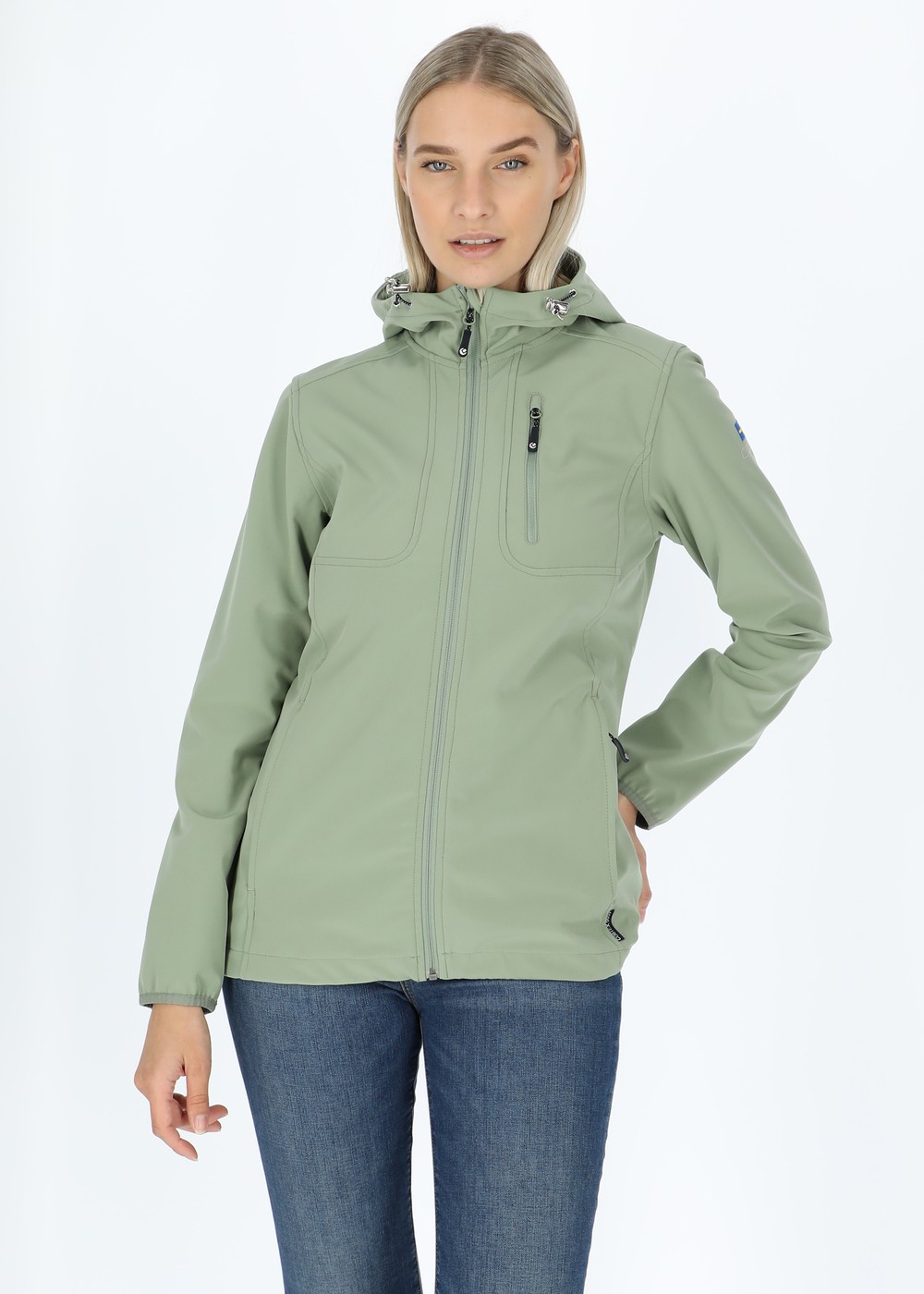 Julia Light Softshell Jacket W, Salvia, 44,  Softshelljackor