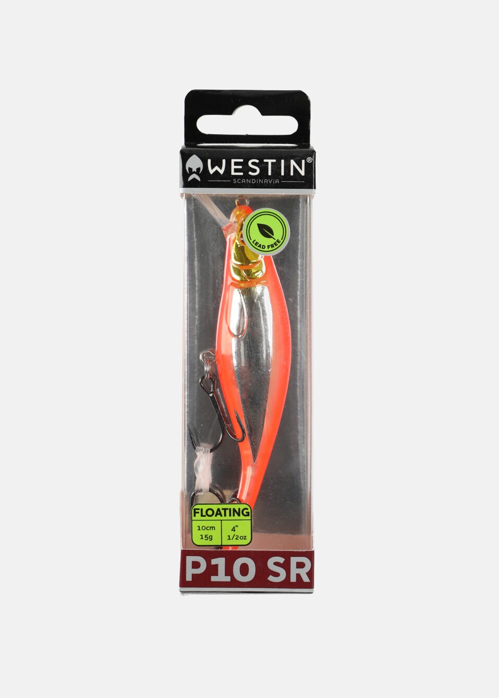 P10sr Crankbait 10cm 15g, Orange Flash, 10,  Wobbler