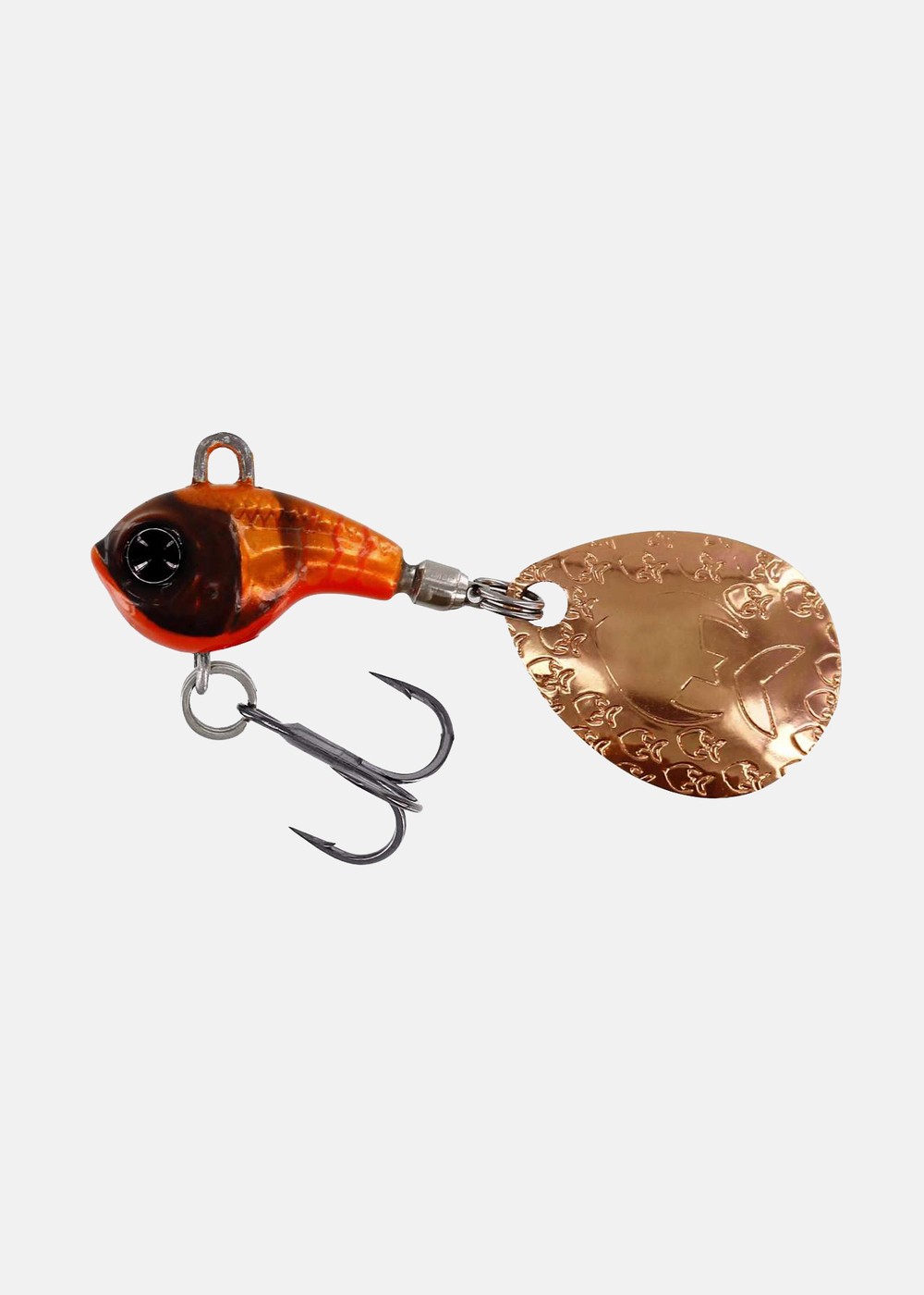 Dropbite Tungsten Spin Tail Ji, Fire Craw, 9g,  Vibrationsbeten