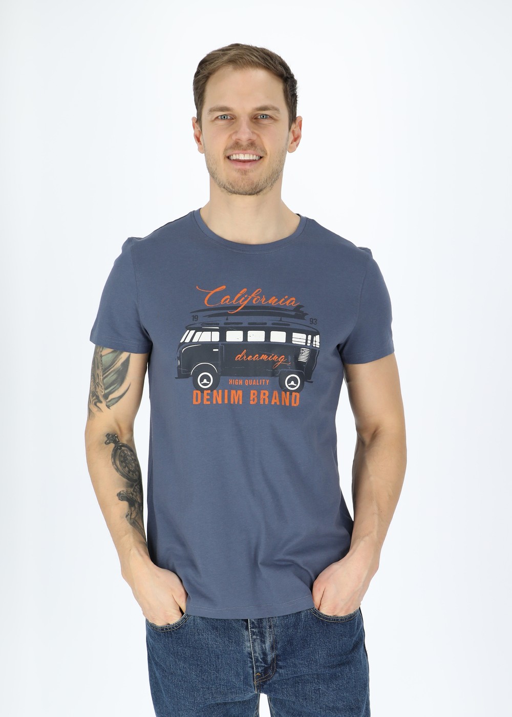 Surfer Van Tee, Denim Blue, 4xl,  T-Shirts Surfer Van Tee, Denim Blue, 4xl,  T-Shirts