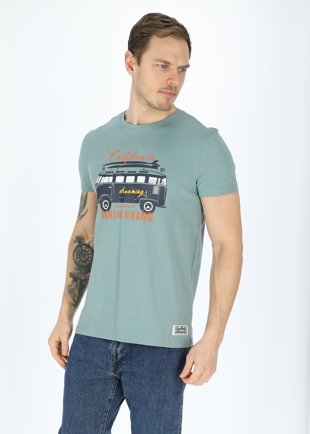 Surfer Van Tee, Sage Green, M,  T-Shirts Surfer Van Tee, Sage Green, M,  T-Shirts