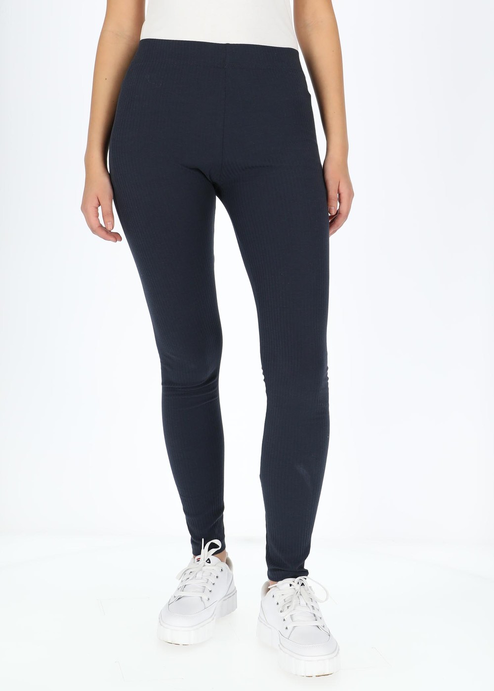 Paula Rib Leggings W, Dk. Navy, 34,  Långa Tights Paula Rib Leggings W, Dk. Navy, 34,  Långa Tights