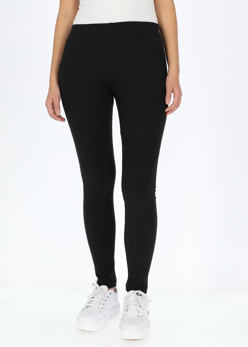 Paula Rib Leggings W, Black, 40,  Långa Tights | Kjolar//Kläder//Dam | Padelspecialisterna