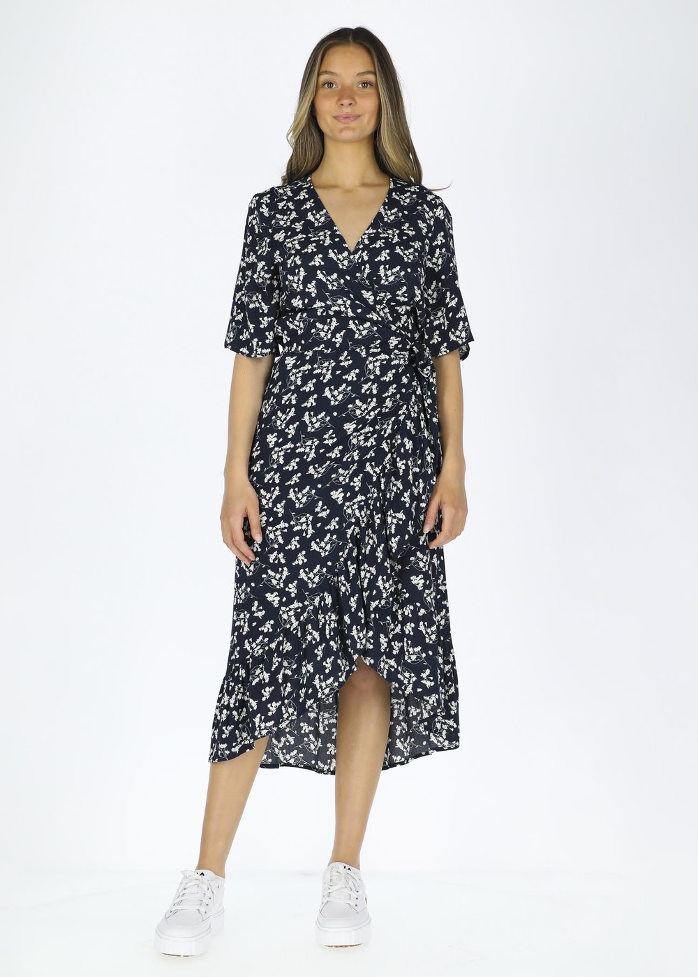 Saint Tropez Wrap Dress W, Navy, 42,  Klänningar