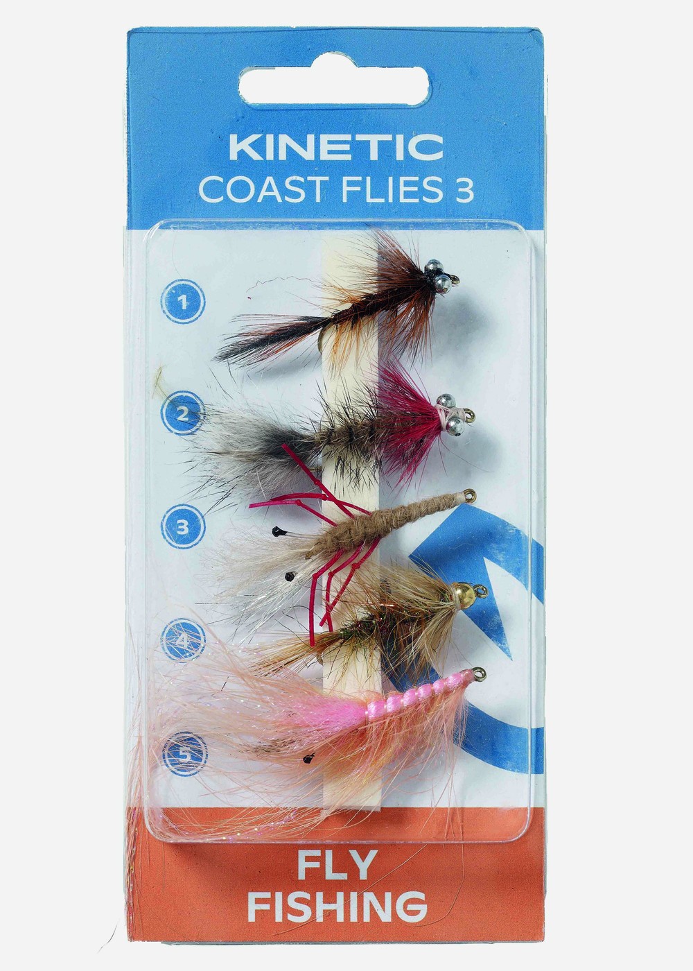 Kinetic Coast Flies 3, Coast Flies 3, No Size,  Fiske