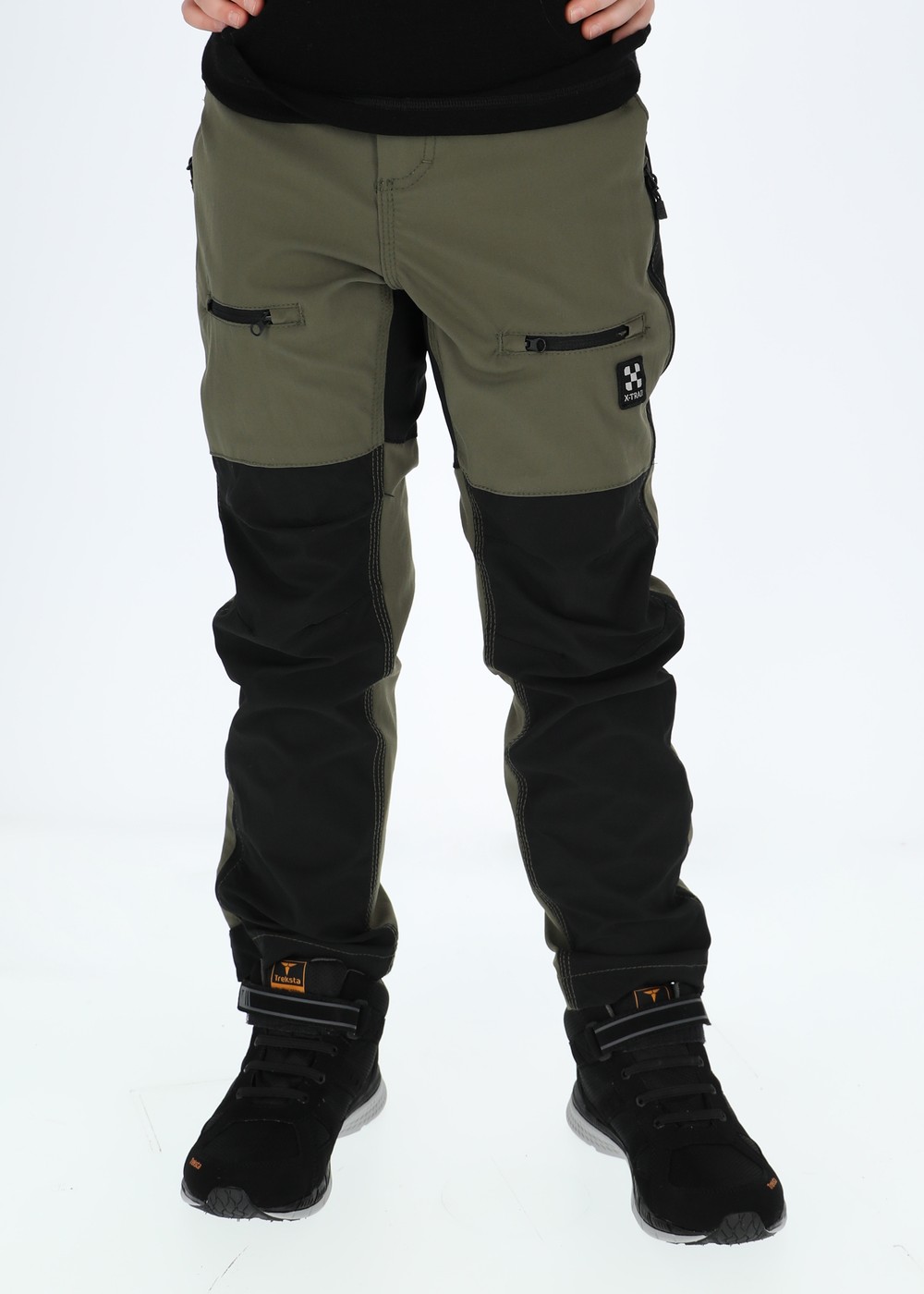 Colorado Stretch Pants Jr, Olive/Black, 140,  Vandringsbyxor
