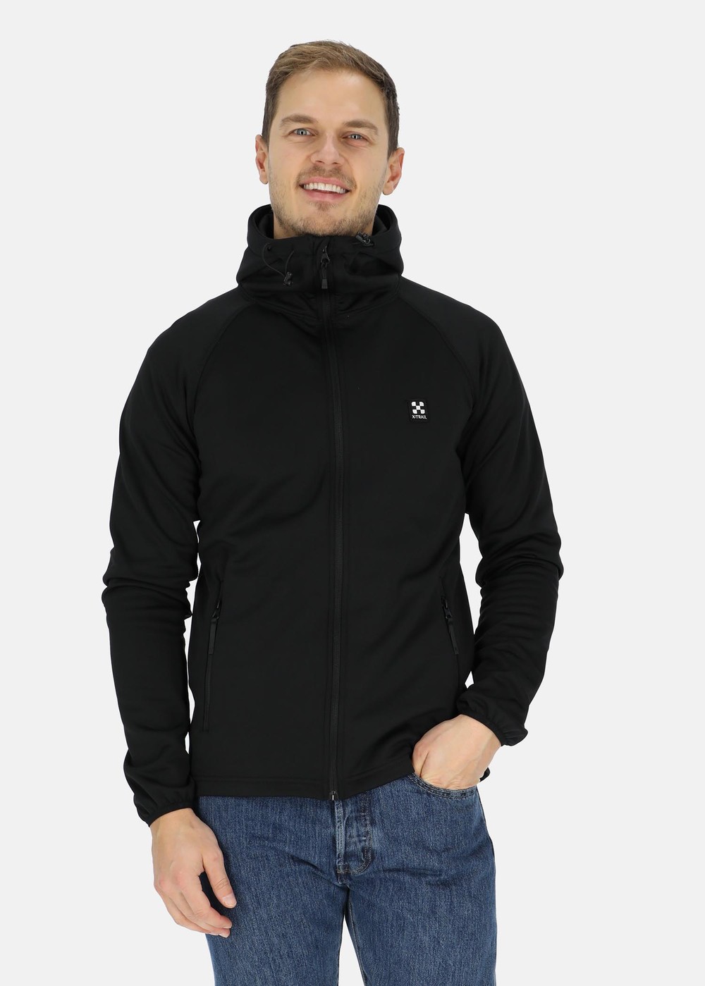 Colorado Stretch Hood, Black/Black, S,  Fleecetröjor