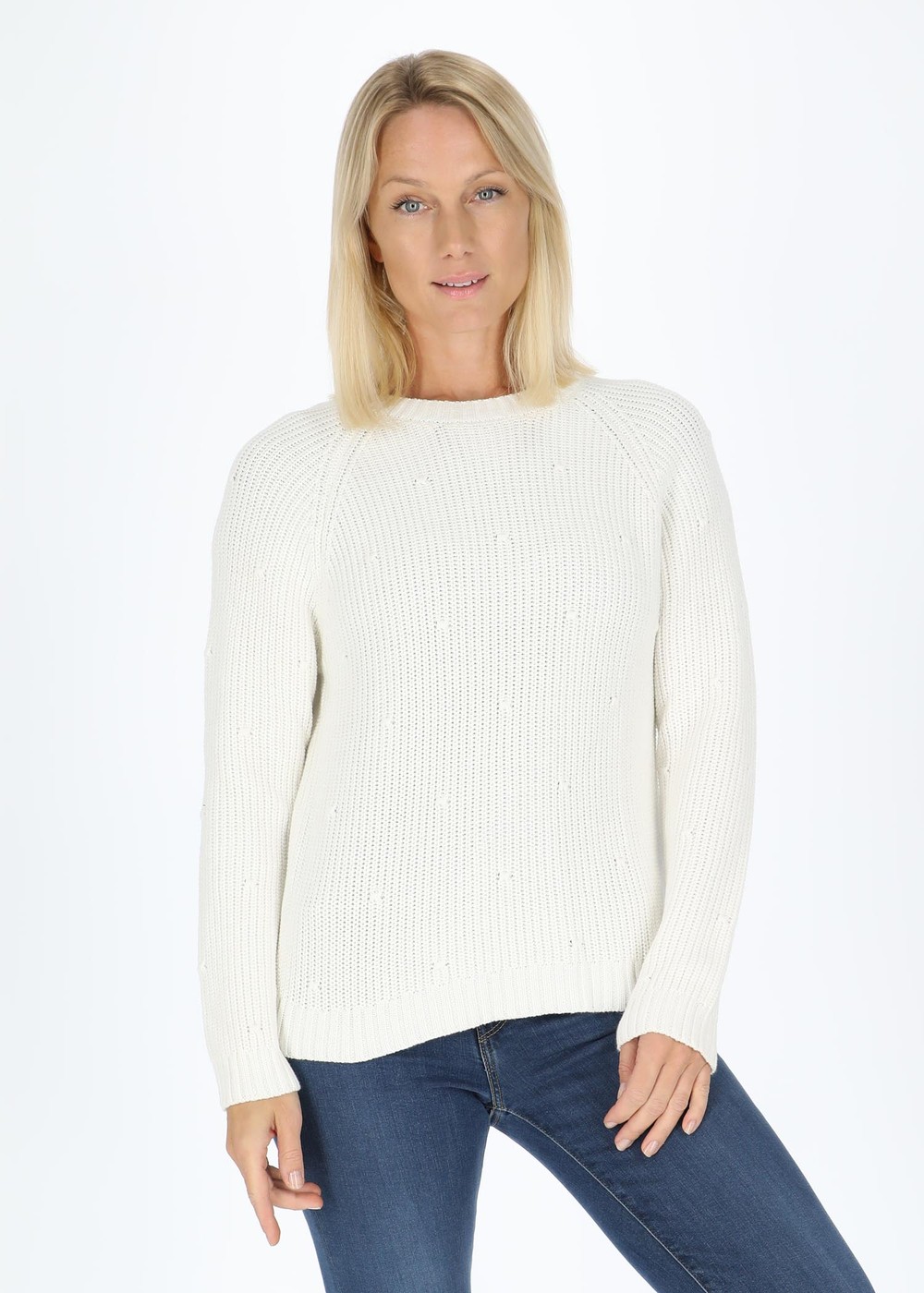 Sankt Claud Knitted Sweater W, Off White, 42,  Stickat