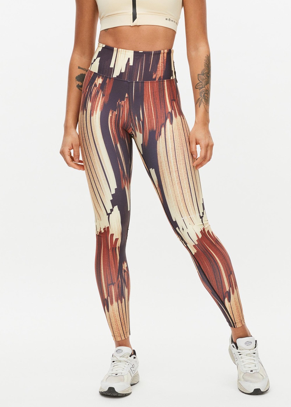 Bay Printed Tights, Energy Shift, Xs,  Långa Tights