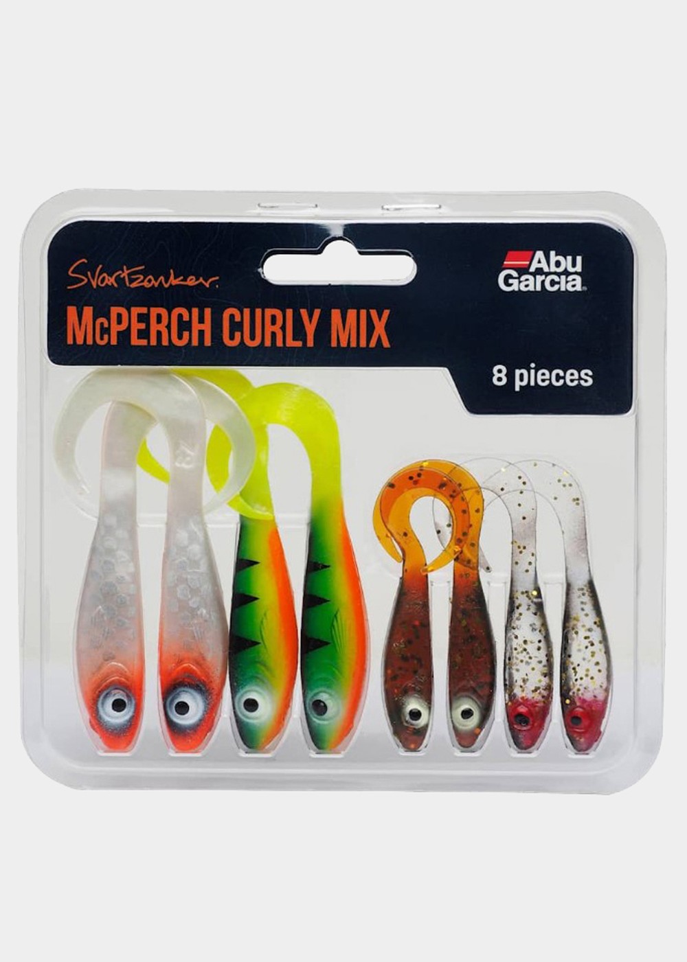 Mcperch Curly Mix 8pcs, No Color, No Size,  Fiske