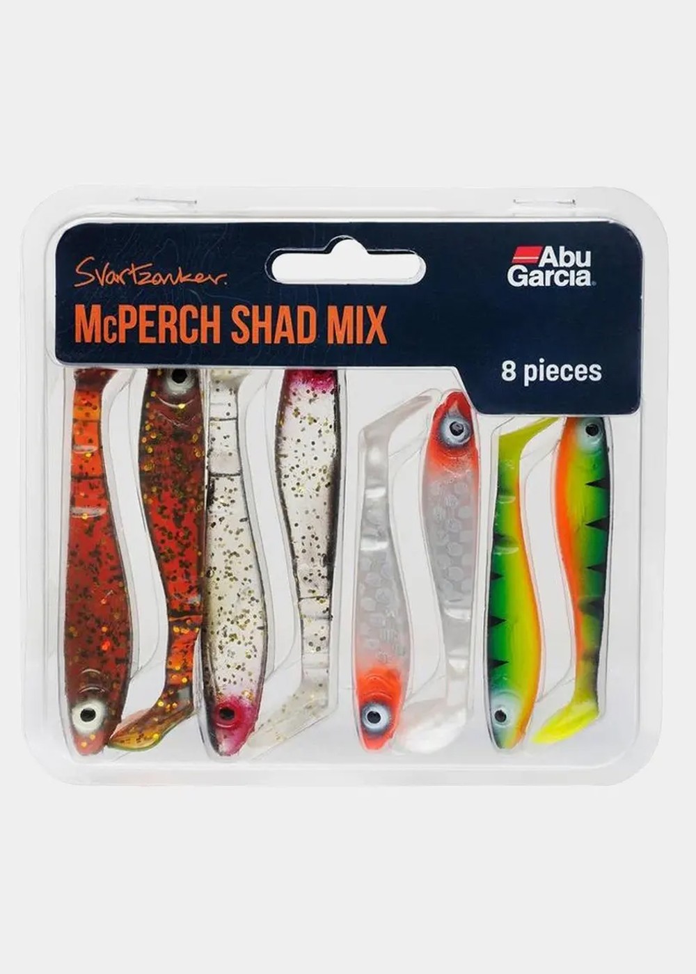 Mcperch Shad Mix 8pcs, No Color, No Size,  Fiske