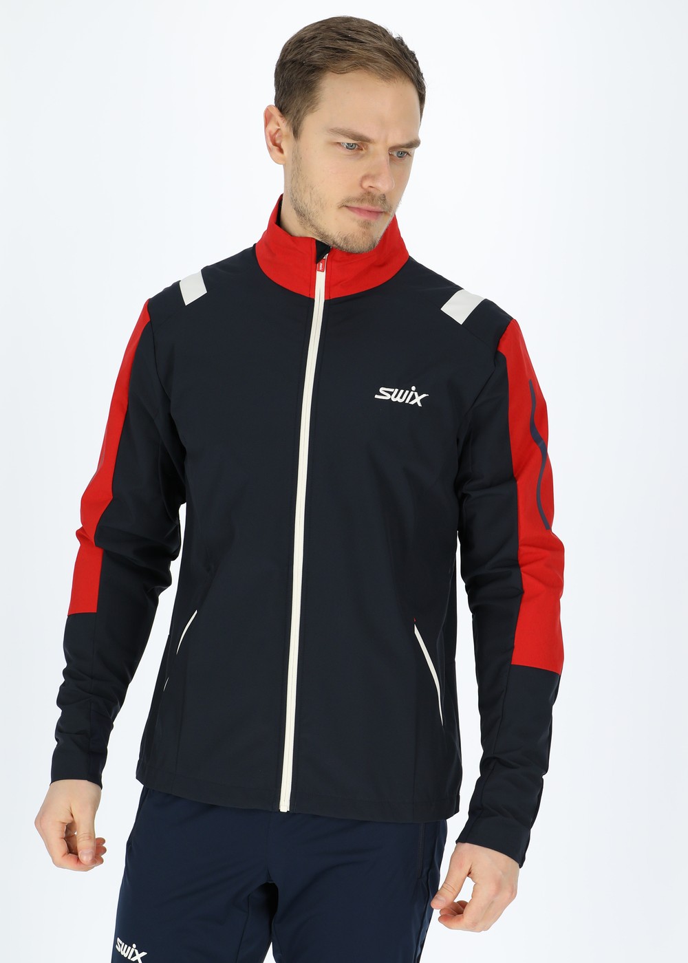 Infinity Jacket M, Dark Navy/ Swix Red, Xl,  Längdskidkläder