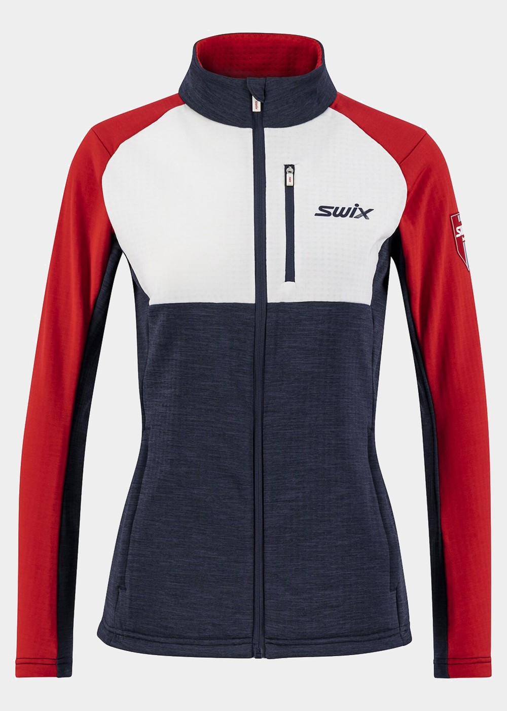 Infinity Midlayer Jkt W, Dark Navy/ Swix Red, Xl,  Längdskidkläder