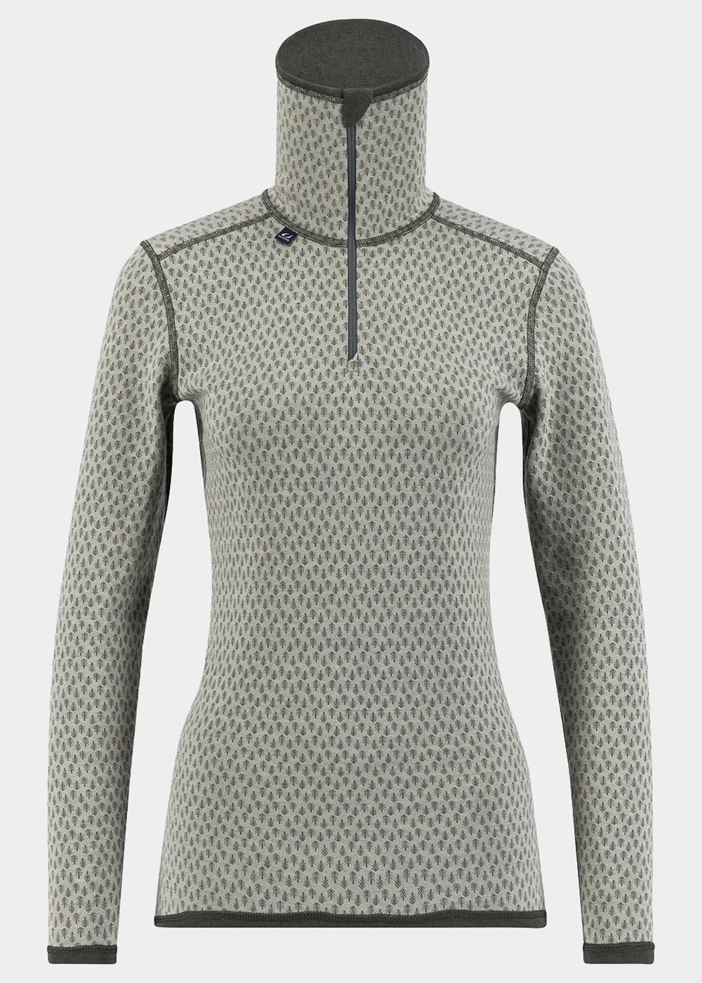 Comfort 200 Turtle Neck W/Zip, Agate Grey/Urban Chic, S,  Ullunderställ