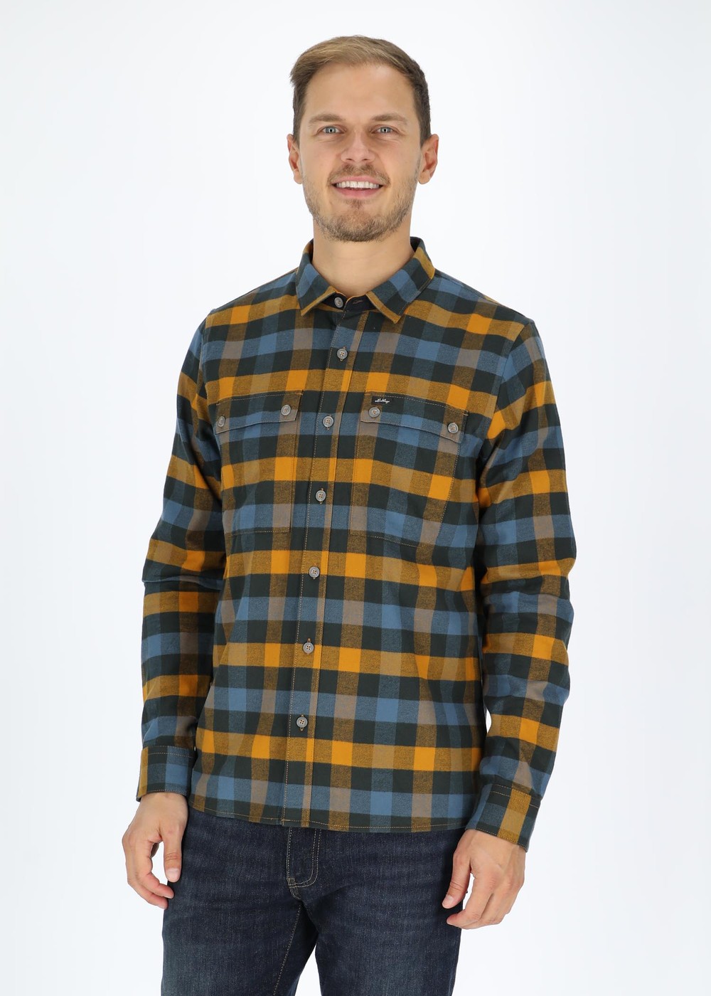 Rask Shirt, Gold, L,  Långärmade Skjortor Rask Shirt, Gold, L,  Långärmade Skjortor