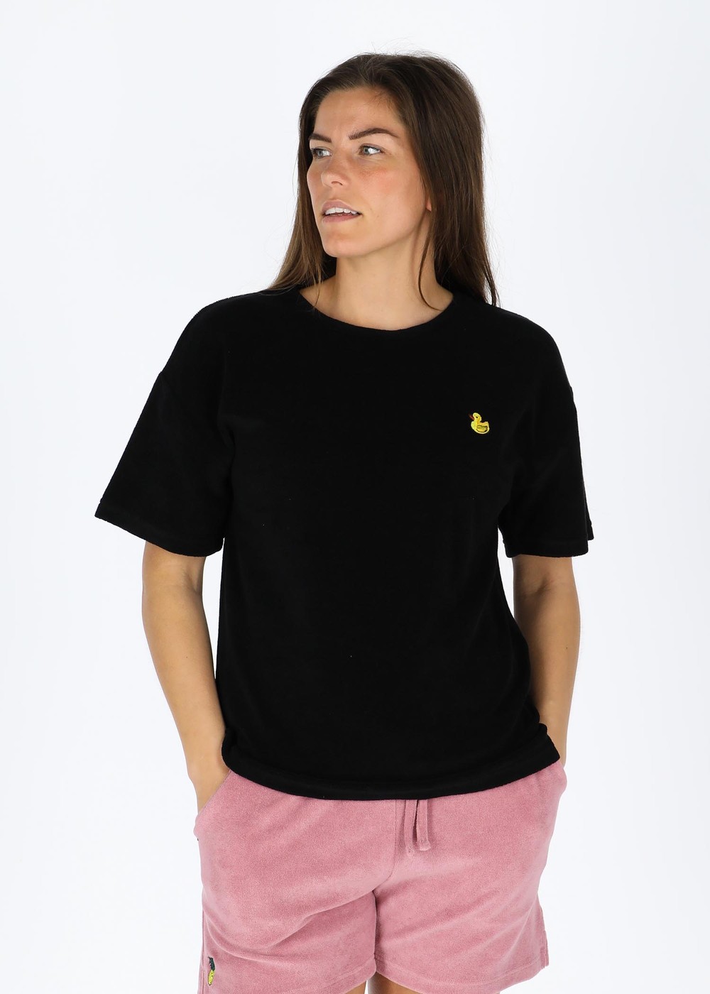 Ibiza Terry Tee W, Black, 44,  Toppar