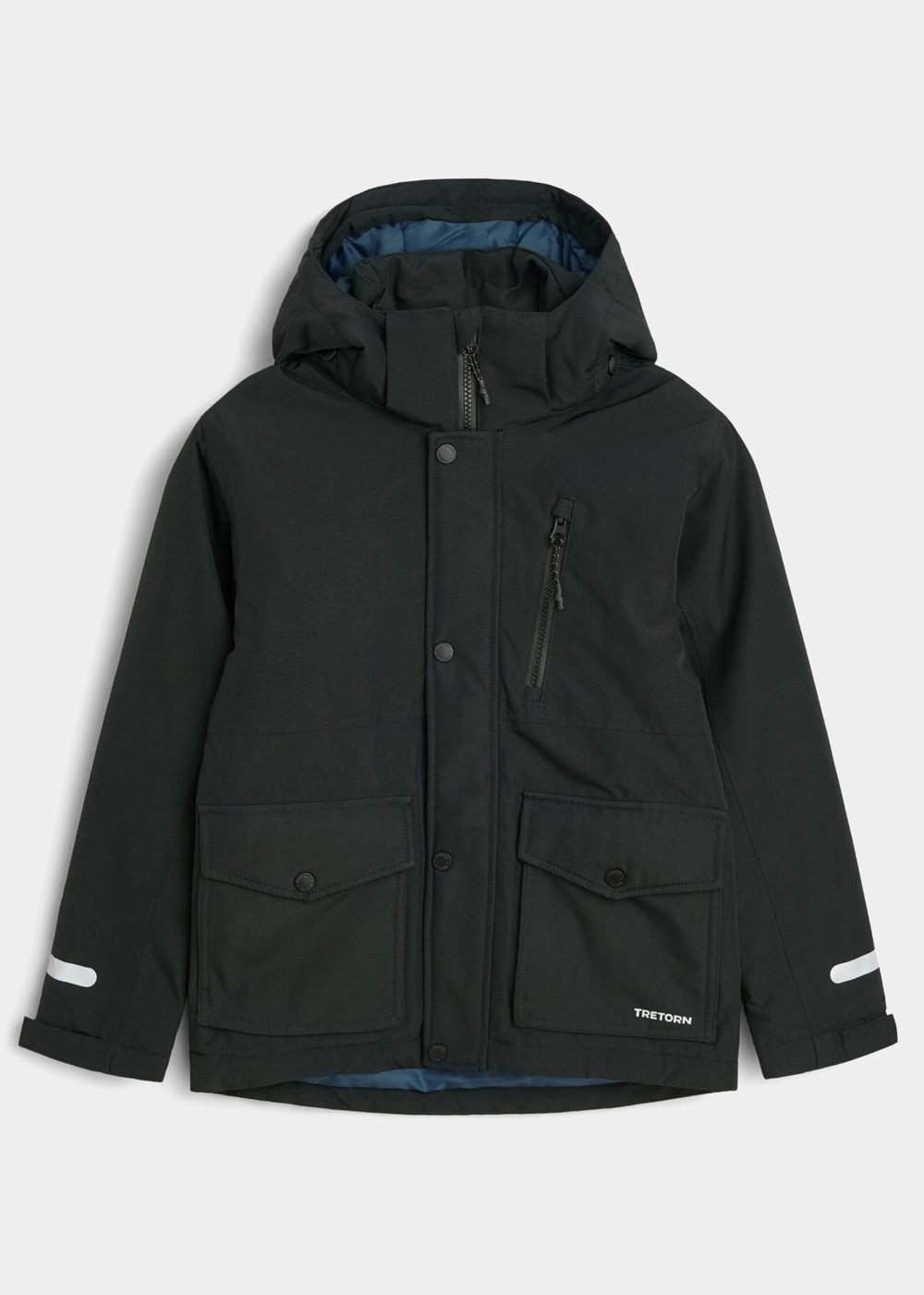 Aktiv Light Padded Jacket, 050 Jet Black, 98/104,  Fodrade Regnkläder