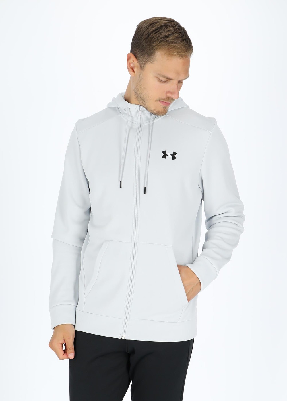 Ua Armour Fleece Fz Hoodie, Halo Gray, 2xl,  Hoodies Ua Armour Fleece Fz Hoodie, Halo Gray, 2xl,  Hoodies