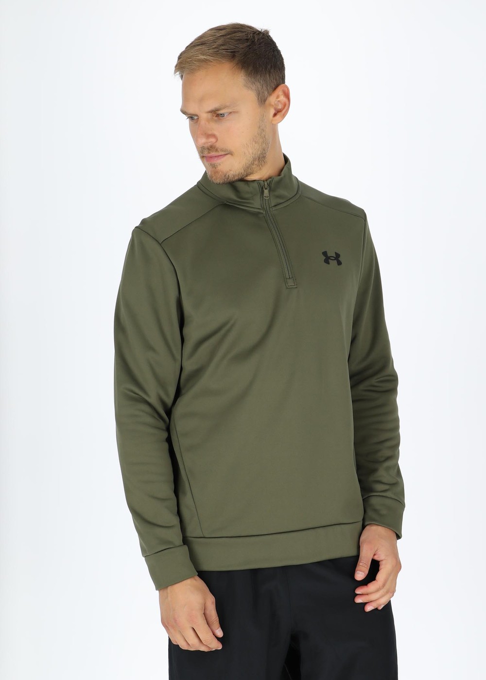 Ua Armour Fleece 1/4 Zip, Marine Od Green, L,  Löparkläder Ua Armour Fleece 1/4 Zip, Marine Od Green, L,  Löparkläder