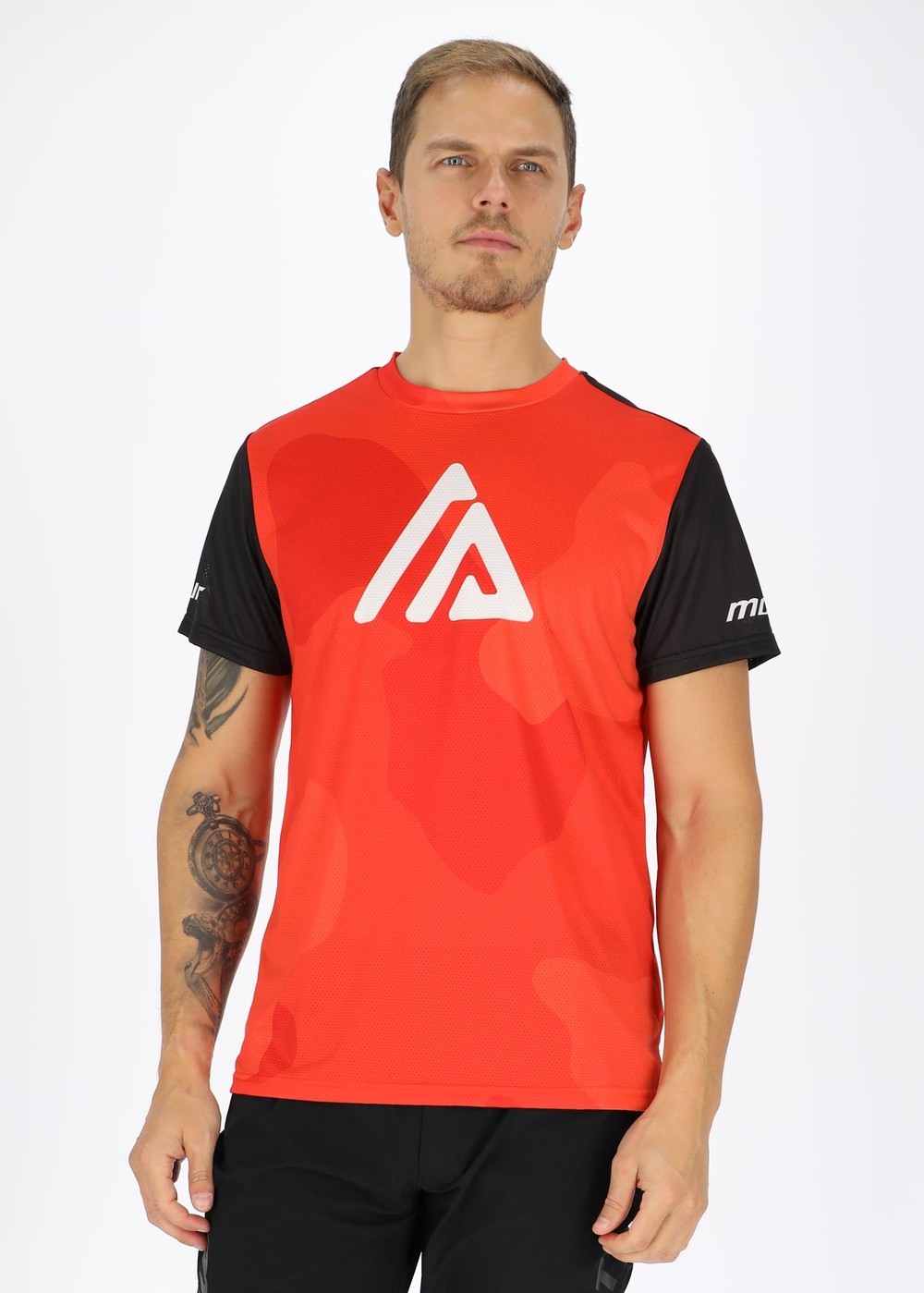 Mtb Bike Tee, Orange Camo, L,  Cykelkläder