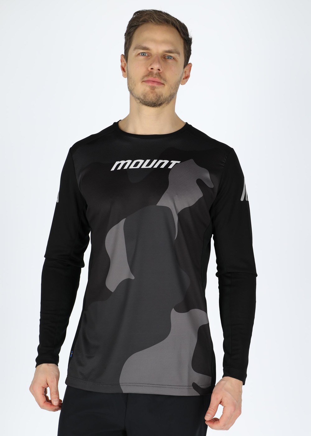 Mtb Bike Tee Long Sleeve, Black Camo, Xl,  Cykelkläder