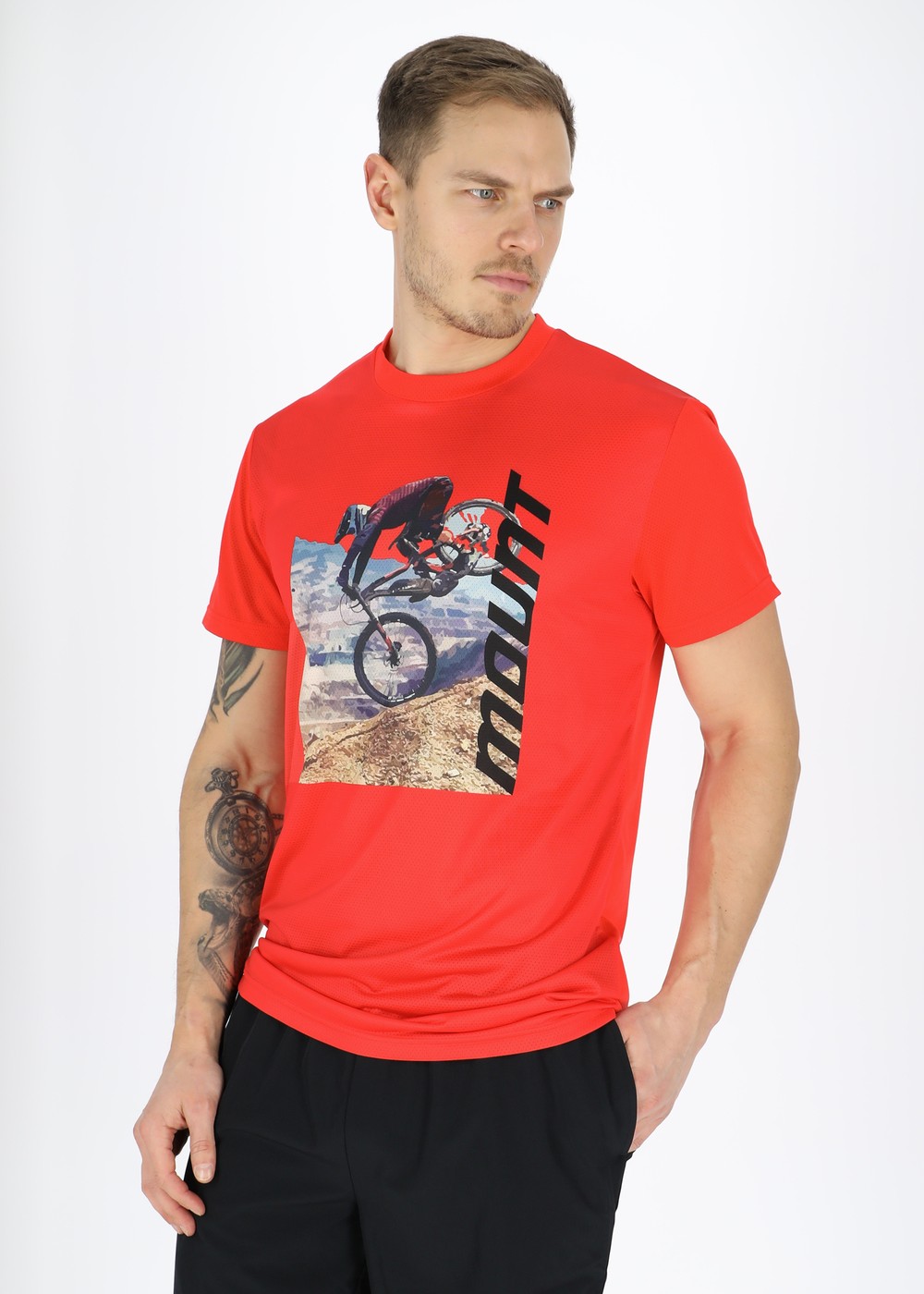 Mtb Logo Tee, Orange, L,  Cykeltröja Kort Ärm