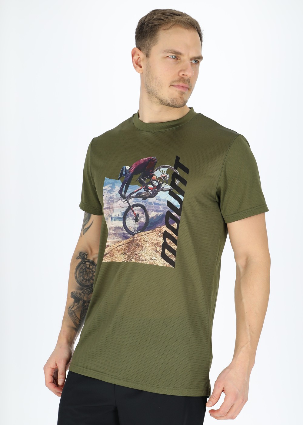 Mtb Logo Tee, Olive, M,  Cykeltröja Kort Ärm Mtb Logo Tee, Olive, M,  Cykeltröja Kort Ärm