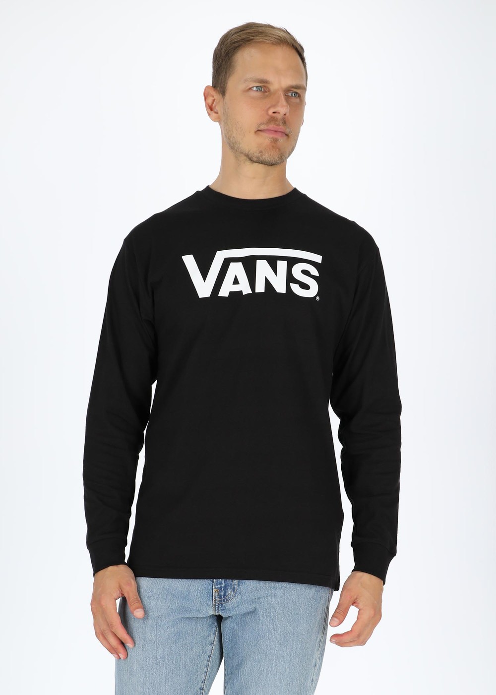 Classic Vans Ls-B, Black/White, Xl,  T-Shirts