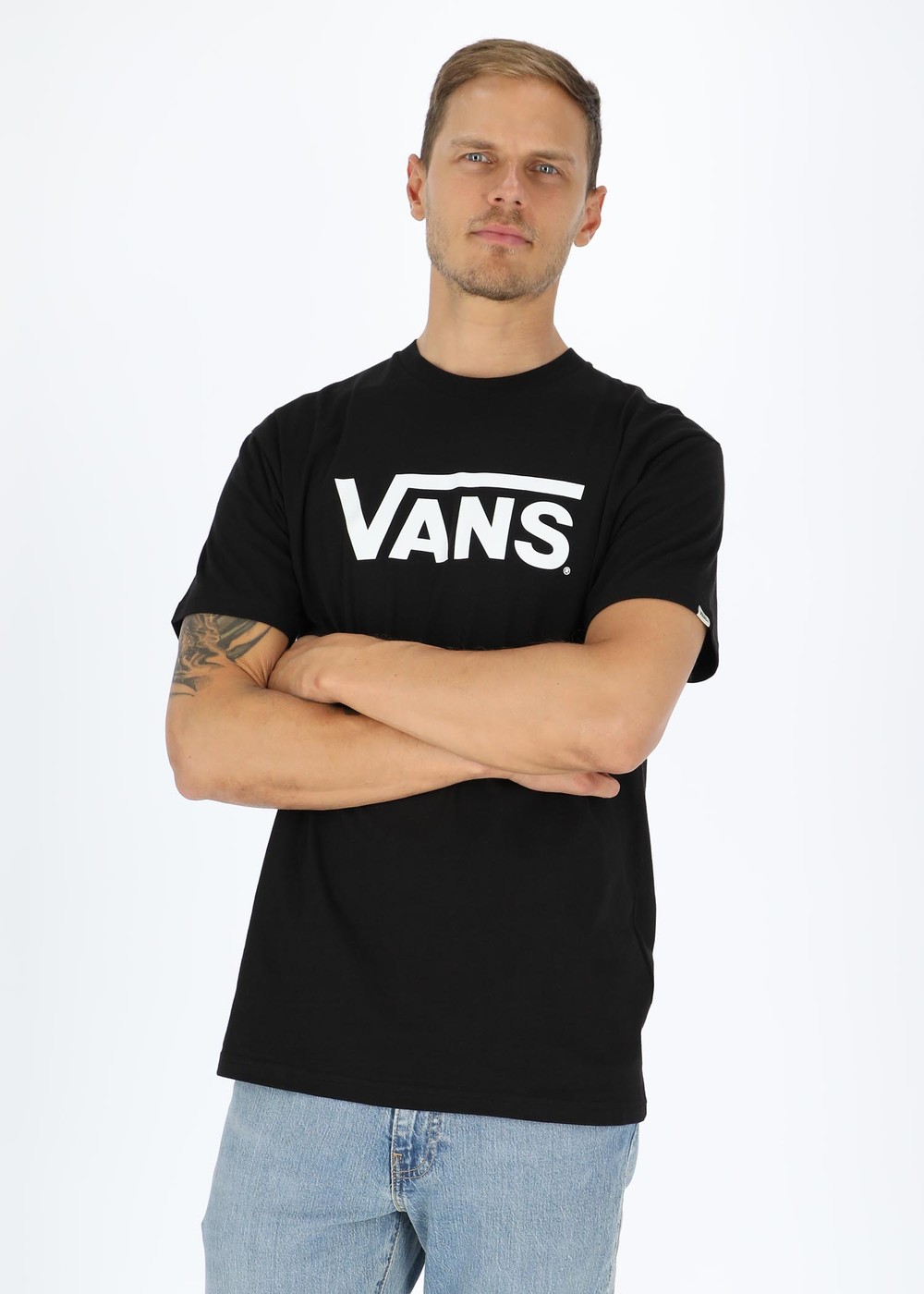 Classic Vans Tee-B, Black/White, Xl,  T-Shirts