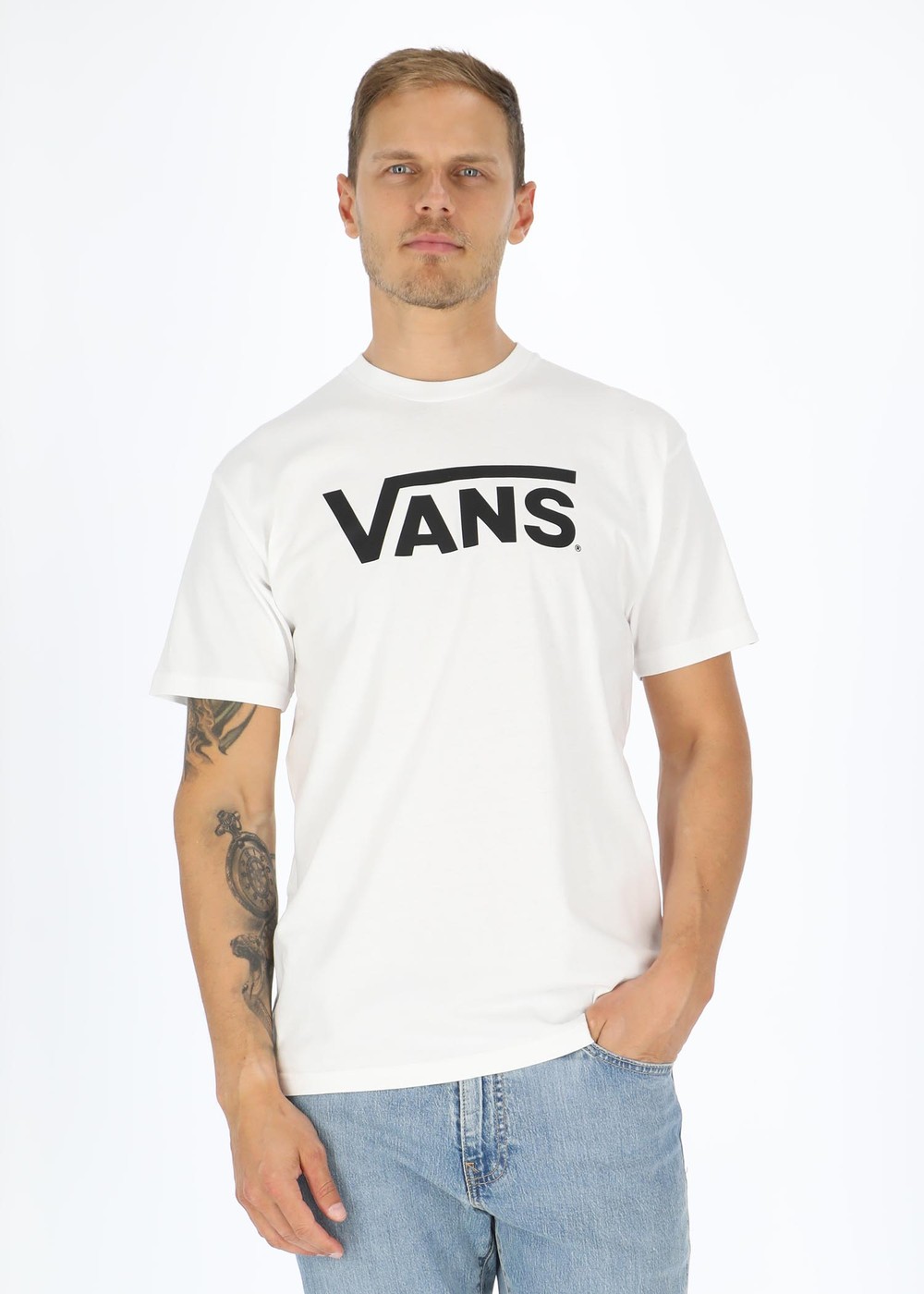 Classic Vans Tee-B, White/Black, Xl,  T-Shirts