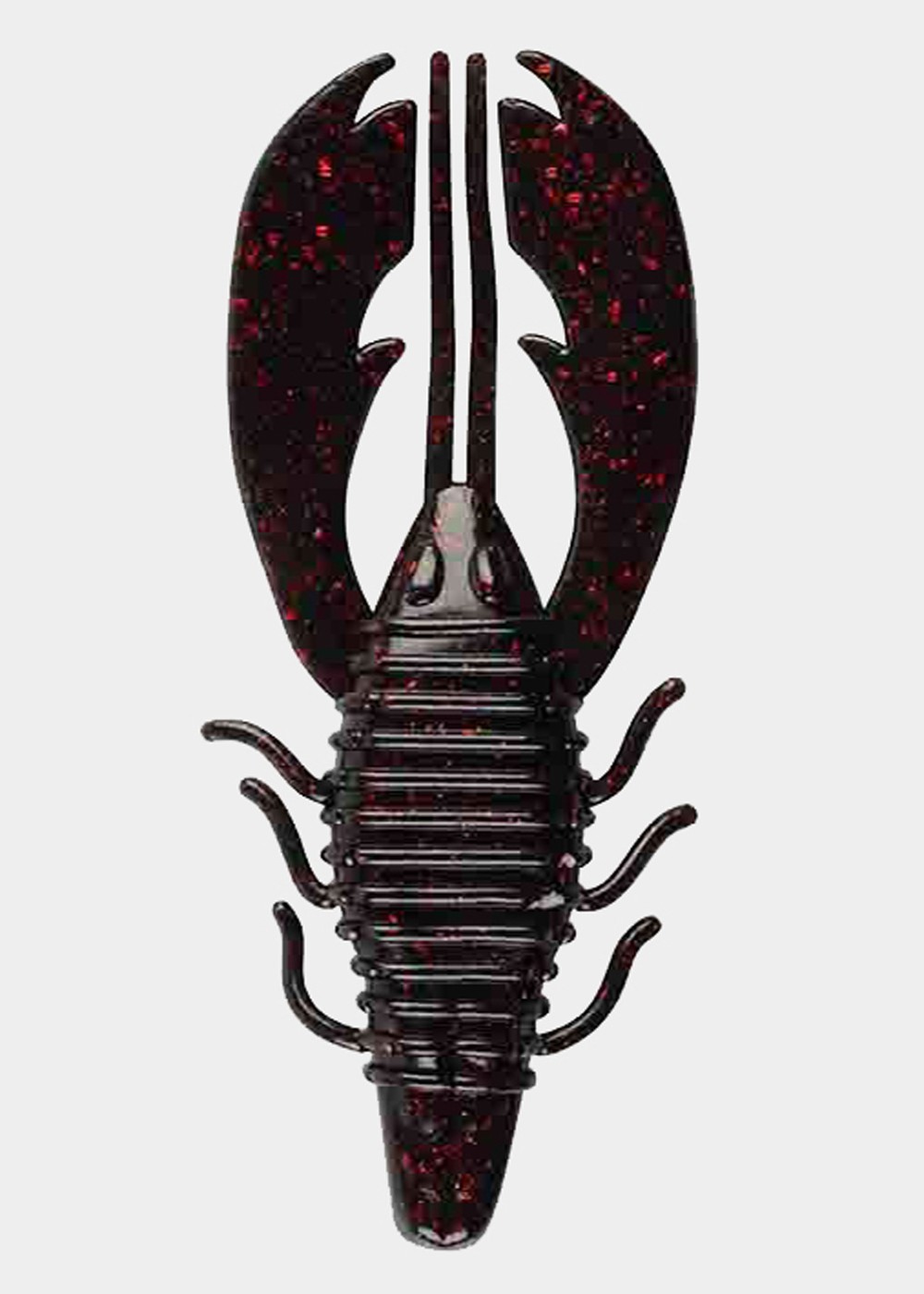 Craw Fatty 8.2cm Black Red Fle, No Color, No Size,  Jiggar