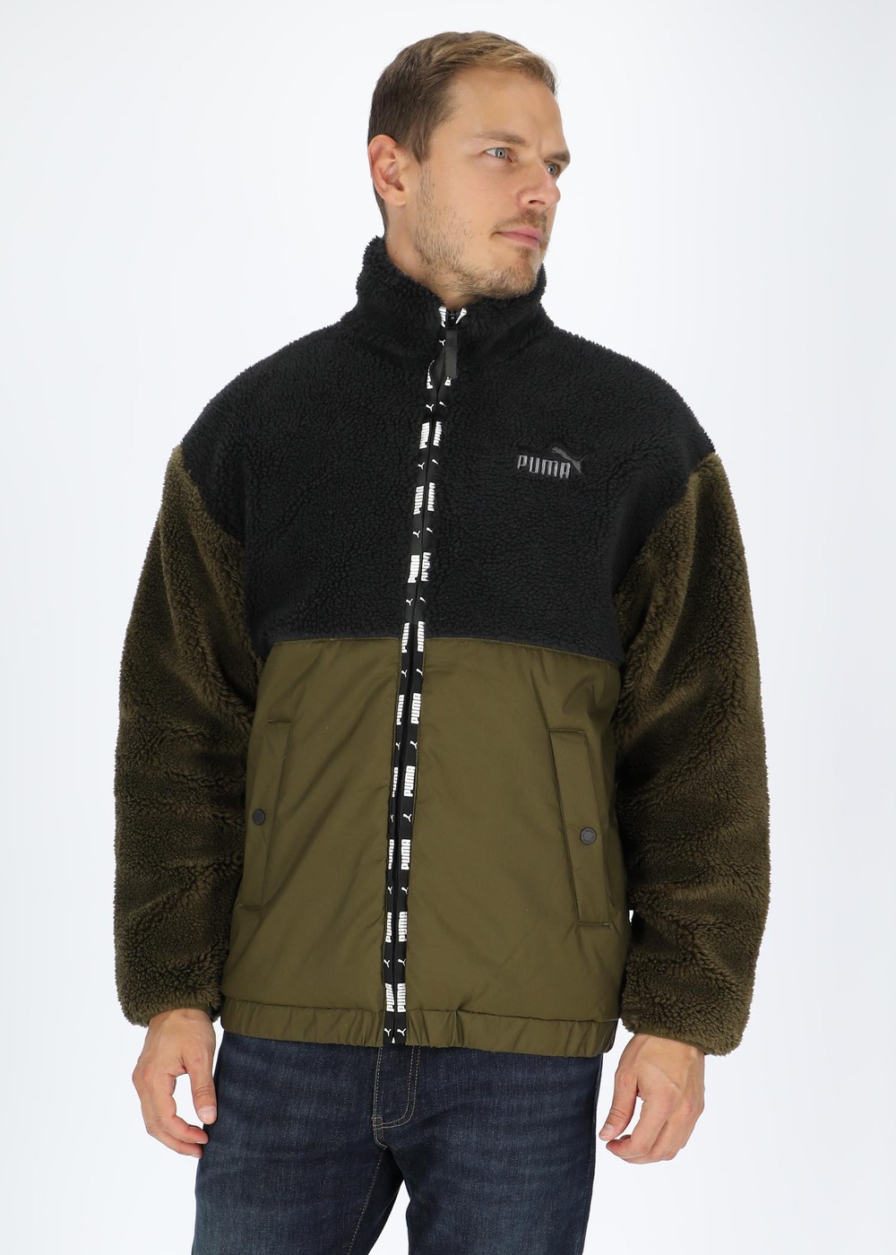 Sherpa Jacket, Deep Olive, S,  Vinterjackor