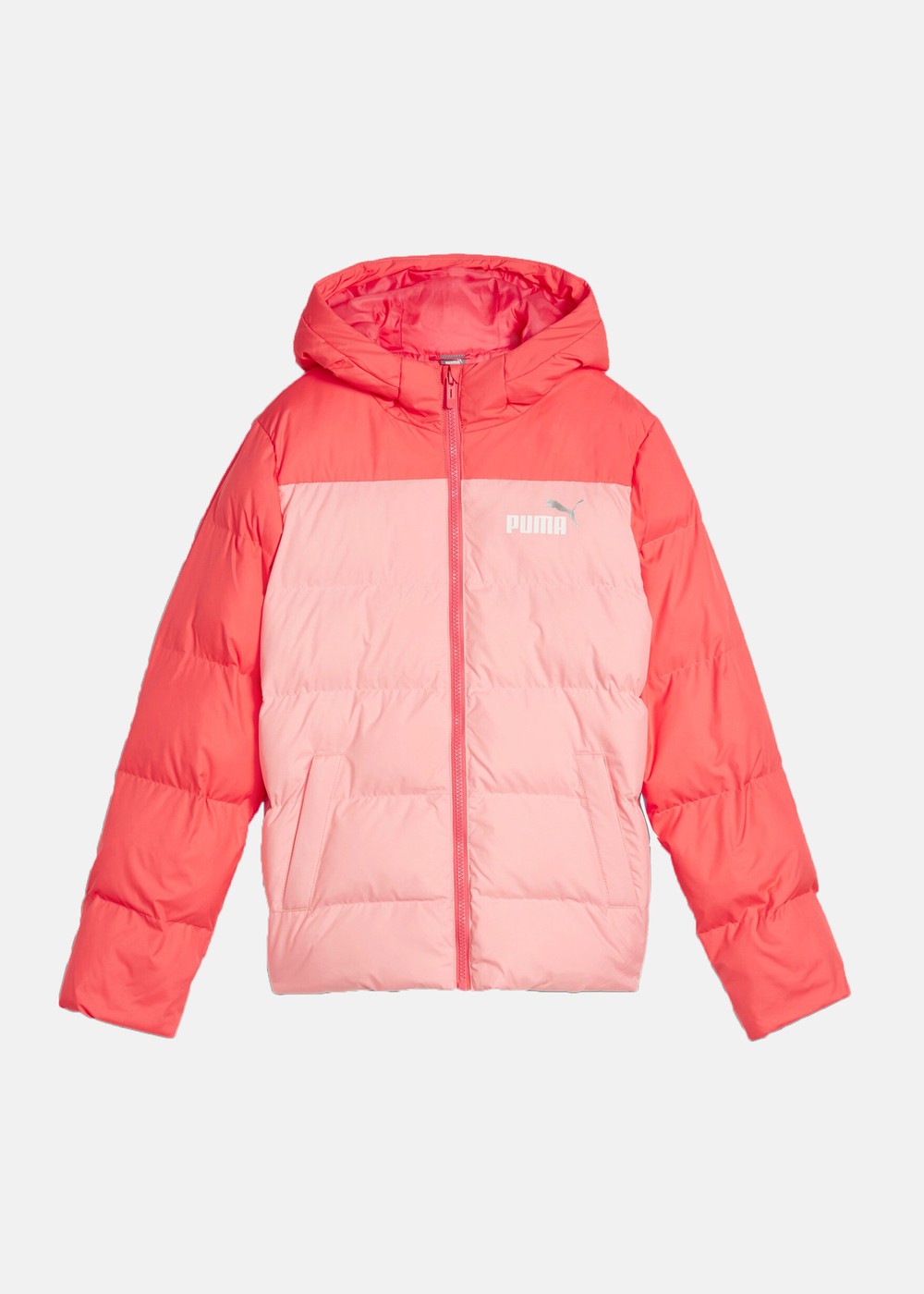 Colourblock Polyball Hooded Ja, Peach Smoothie, 164,  Vinterjackor Colourblock Polyball Hooded Ja, Peach Smoothie, 164,  Vinterjackor