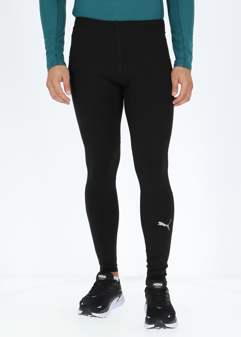 Run Brushed Long Tight M, Puma Black, S,  Byxor