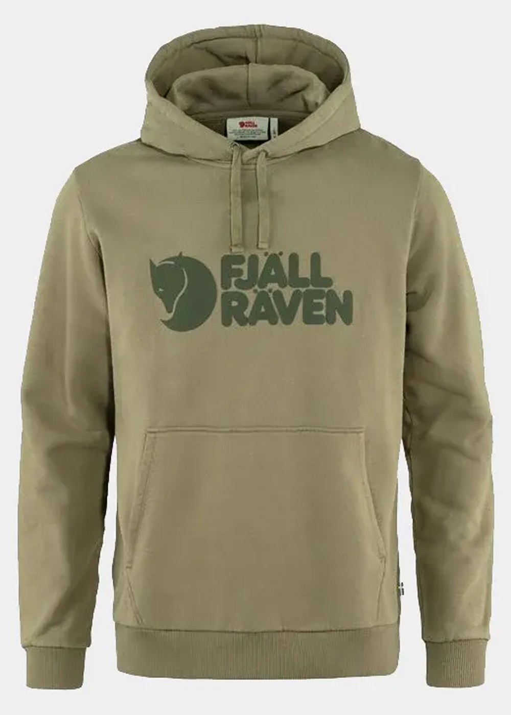 Fjällräven Logo Hoodie M, Light Olive, S,  Hoodies