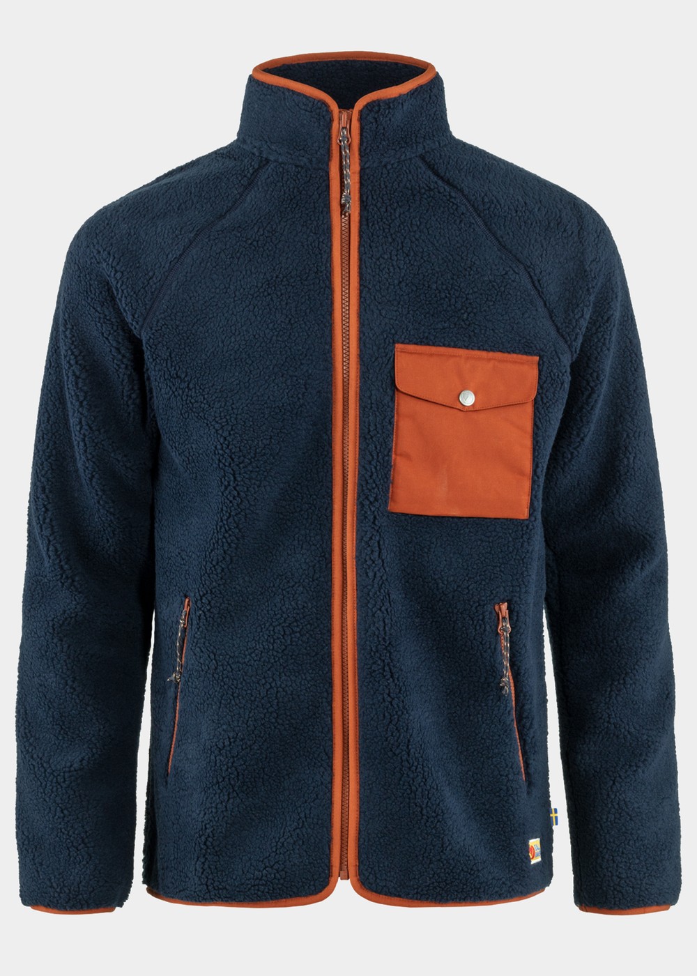 Vardag Pile Fleece M, Navy-Autumn Leaf, S,  Fleecetröjor Vardag Pile Fleece M, Navy-Autumn Leaf, S,  Fleecetröjor