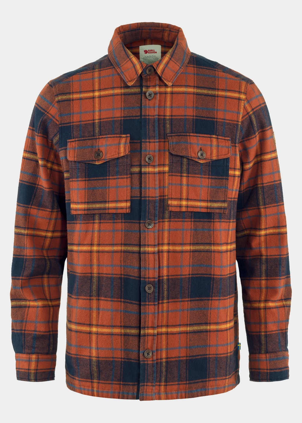 Övik Lite Padded Shirt M, Autumn Leaf-Dark Navy, S,  Långärmade Skjortor Övik Lite Padded Shirt M, Autumn Leaf-Dark Navy, S,  Långärmade Skjortor