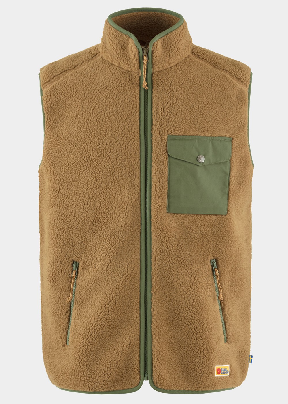 Vardag Pile Fleece Vest M, Buckwheat Brown-Laurel Green, L,  Västar Vardag Pile Fleece Vest M, Buckwheat Brown-Laurel Green, L,  Västar