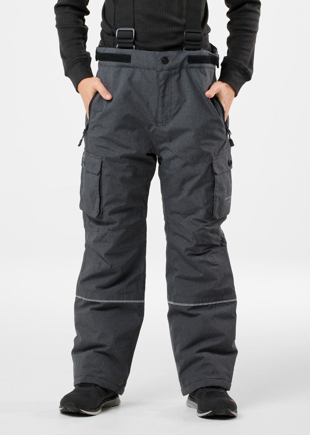 Branäs Pants Jr 2.0, Charcoal, 140,  Överdragsbyxor